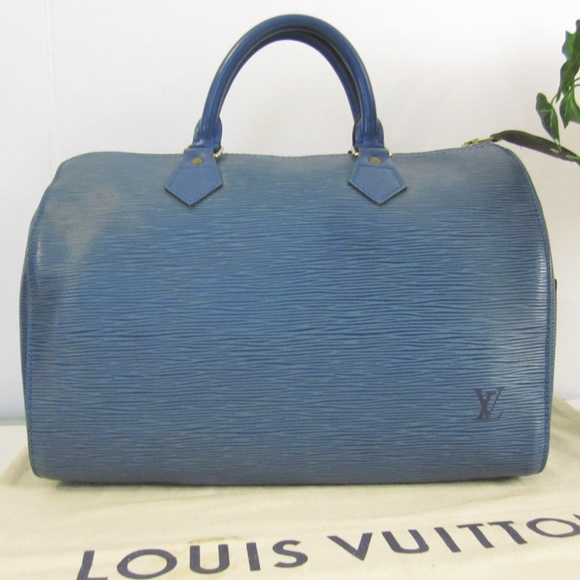 Louis Vuitton Speedy 30 Epi Blue - Picture 5 of 8